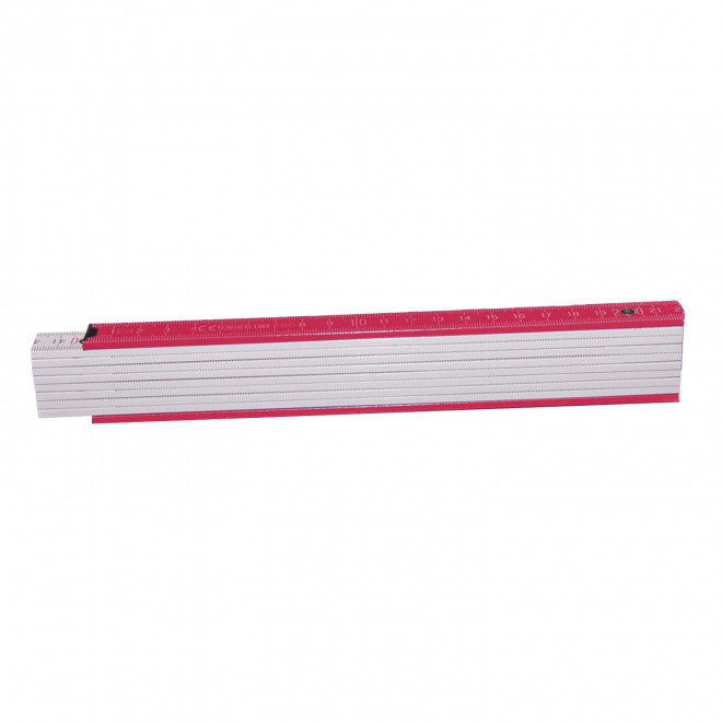 METRE PLIABLE PERSONNALISABLE 'MINESURA BI COLOR' - rouge