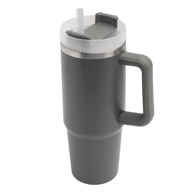 MUG ISOTHERME 900ML PERSONNALISABLE 'MUGLOT' - gris