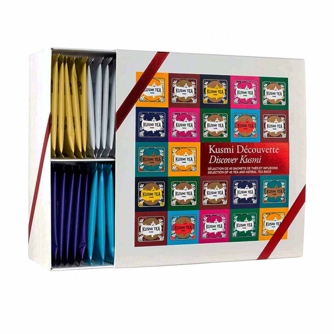 COFFRET DÉCOUVERTE DE 45 THÉS KUSMI TEA® - coffret