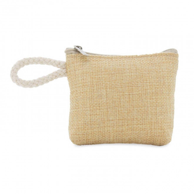 PORTE MONNAIE CORDE PERSONNALISABLE 'MALICIA' - beige