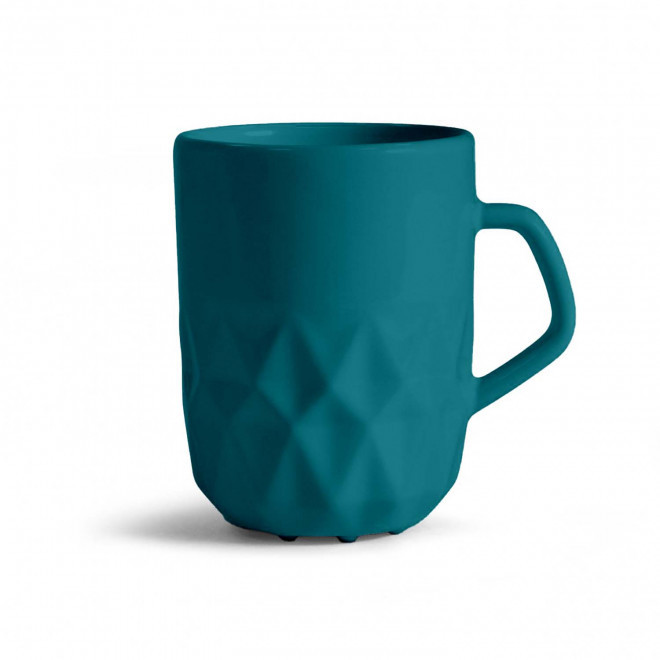 MUG CERAMIQUE PERSONNALISABLE EUROPE 280 ML 'CELESTA' - bleu canard