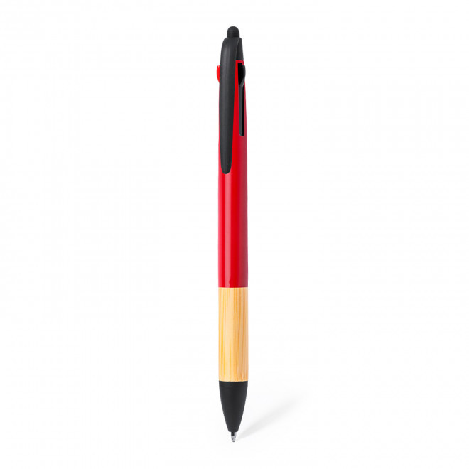 STYLO STYLET 3 COULEURS 'MAYALL BAMBOU' - rouge