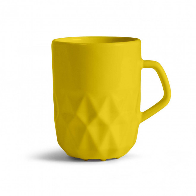 MUG CERAMIQUE PERSONNALISABLE EUROPE 280 ML 'CELESTA' - jaune