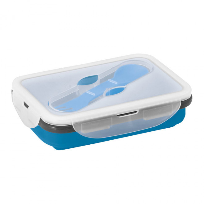 LUNCH BOX PERSONNALISABLE RÉTRACTABLE 'CAPITI' - bleu