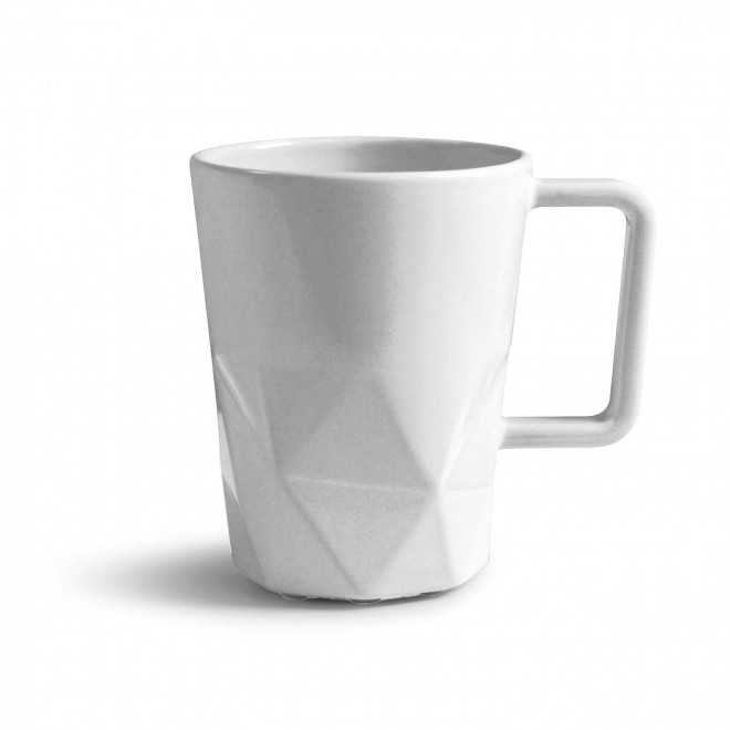 MUG CERAMIQUE PERSONNALISABLE EUROPE 320 ML 'CELESTA' - blanc