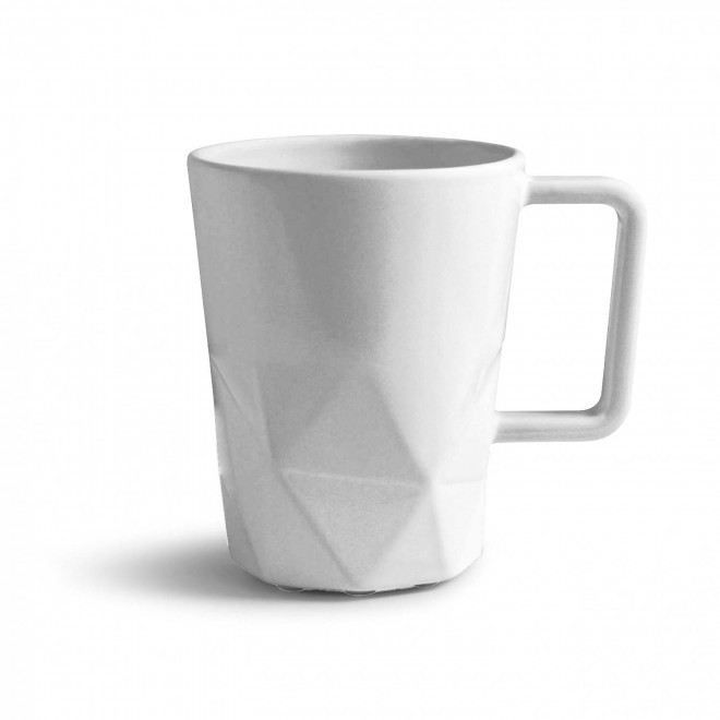 MUG CERAMIQUE PERSONNALISABLE EUROPE 320 ML 'CELESTA' - blanc mat