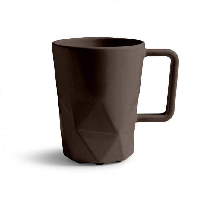 MUG CERAMIQUE PERSONNALISABLE EUROPE 320 ML 'CELESTA' - marron mat