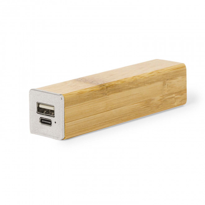 POWERBANK PERSONNALISABLE 2200MAH PAILLE  BLE 'ARENAPOWER' - bois
