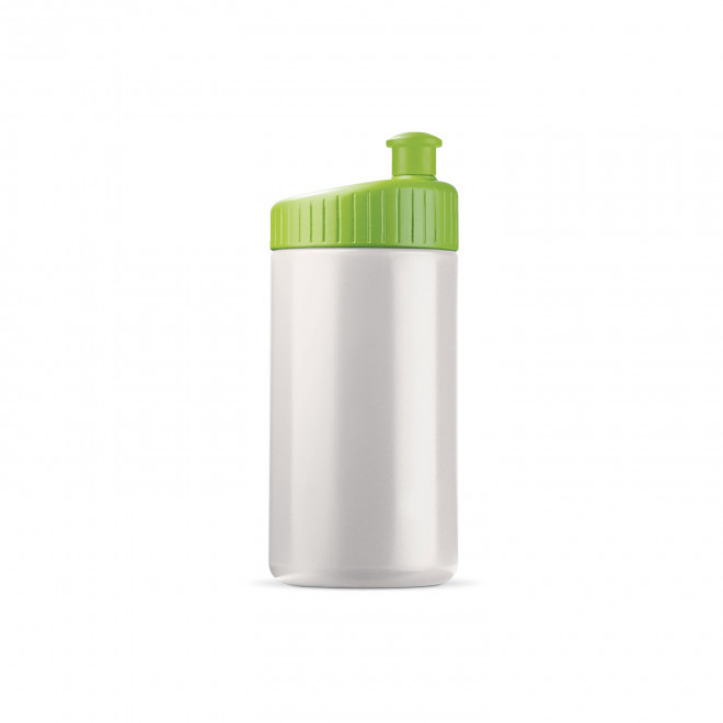 GOURDE DE SPORT PUBLICITAIRE 500ML OPAQUE BLANC 'TRAIL' - vert clair