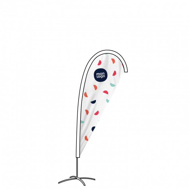 TOILE DE REMPLACEMENT PERSONNALISABLE ORIFLAMME 'TOLEN' - 150 x 70 cm (S)