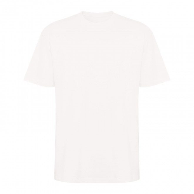 TEE-SHIRT MIXTE COULEUR PERSONNALISE 'BULL' - blanc cassé