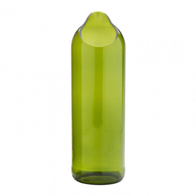 VASE EN VERRE PERSONNALISABLE 'RIRE' - vert