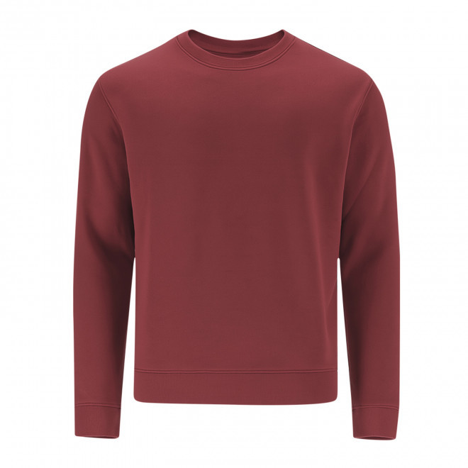 SWEAT-SHIRT MIXTE COL ROND PERSONNALISABLE 'MORALIE 2.0' - bordeaux