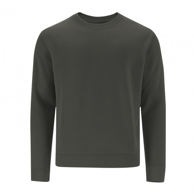 SWEAT-SHIRT MIXTE COL ROND PERSONNALISABLE 'MORALIE 2.0' - gris foncé