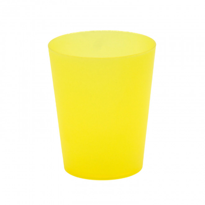 GOBELET REUTILISABLE PERSONNALISABLE 15 CL 'CUP' - jaune