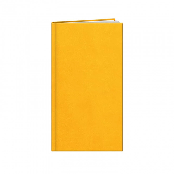 AGENDA DE POCHE 9,5x16,5 PERSONNALISABLE 'BUCKINGHAM' - jaune