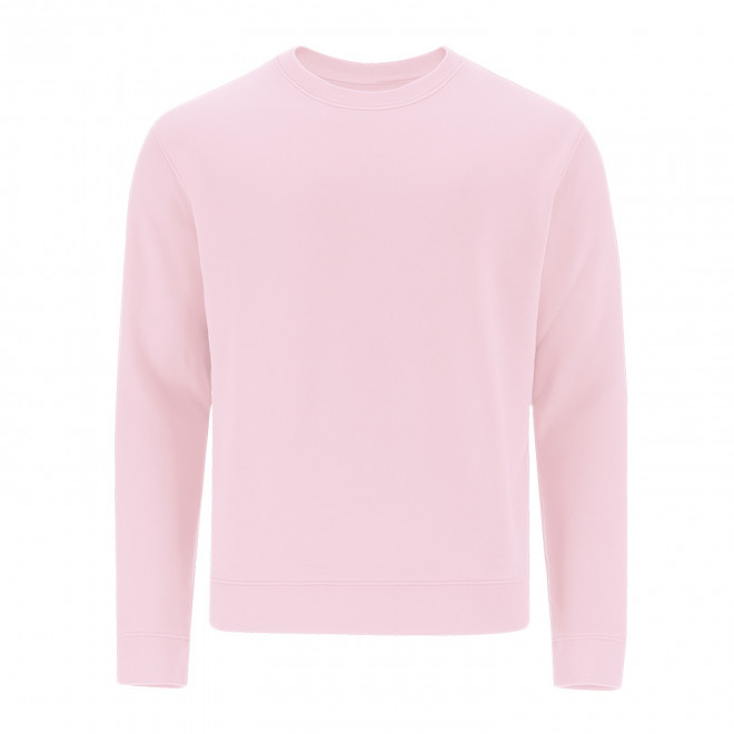 SWEAT-SHIRT MIXTE COL ROND PERSONNALISABLE 'MORALIE 2.0' - rose