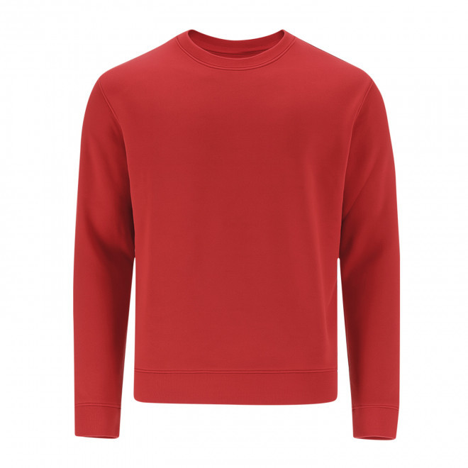 SWEAT-SHIRT MIXTE COL ROND PERSONNALISABLE 'MORALIE 2.0' - rouge