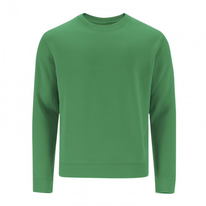 SWEAT-SHIRT MIXTE COL ROND PERSONNALISABLE 'MORALIE 2.0' - vert