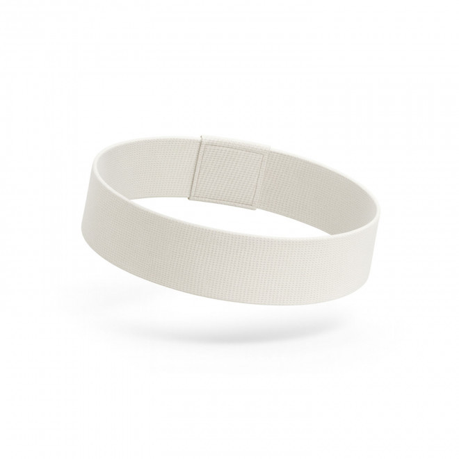 BRACELET ELASTIQUE PERSONNALISABLE SUR MESURE 'HYROKS' - blanc