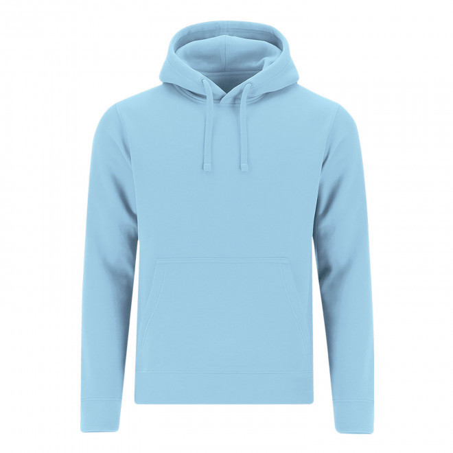 SWEAT-SHIRT MIXTE CAPUCHE PERSONNALISABLE 'MORALIE 2.0' - bleu clair