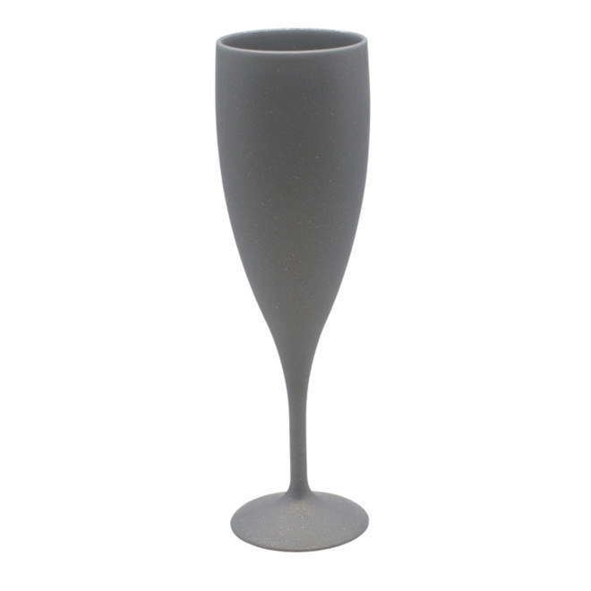 FLÛTE À CHAMPAGNE RÉUTILISABLE PERSONNALISÉE MIE 'CUPCHAMP EUROPE' 14CL - argenté