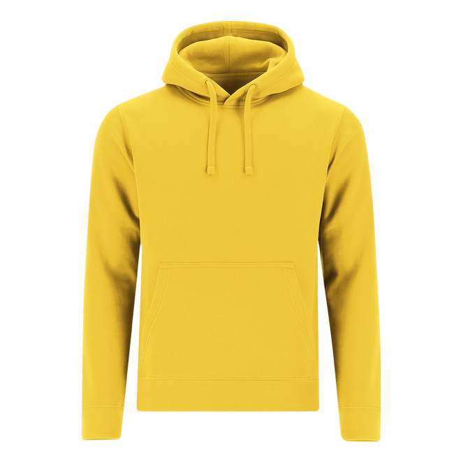 SWEAT-SHIRT MIXTE CAPUCHE PERSONNALISABLE 'MORALIE 2.0' - jaune