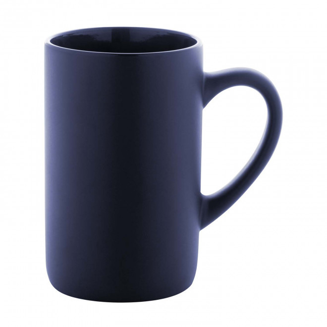 MUG CERAMIQUE PERSONNALISE 380ML 'BITWO' - bleu foncé