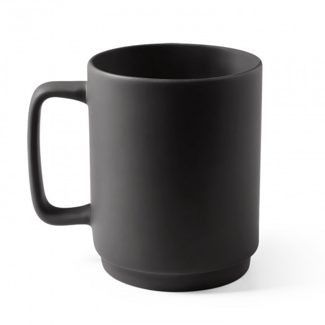 MUG EN CERAMIQUE PERSONNALISE 330 ML 'PANOLI' - noir