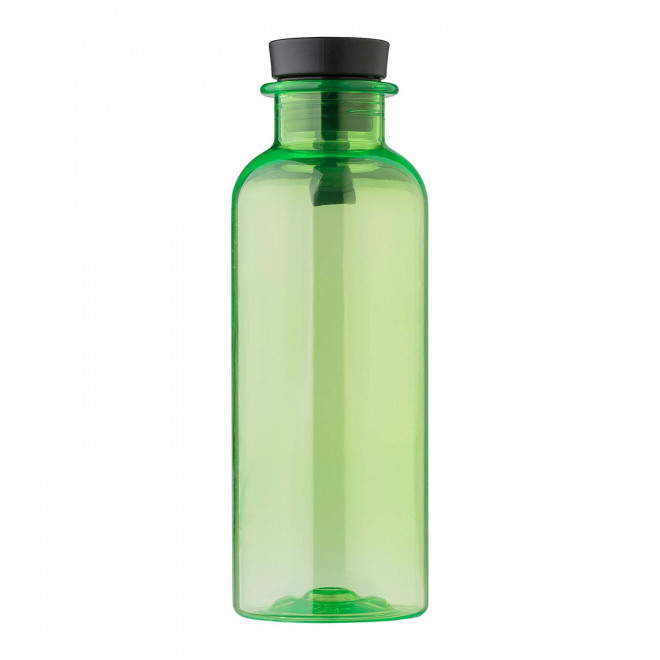 BOUTEILLE PERSONNALISEE 500 ML EN RPET ET BAMBOU 'POWI' - vert