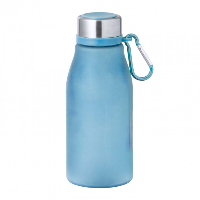 BOUTEILLE RPET PERSONNALISABLE 370 ML 'BRUNOMA MOUSQUETON' - bleu clair