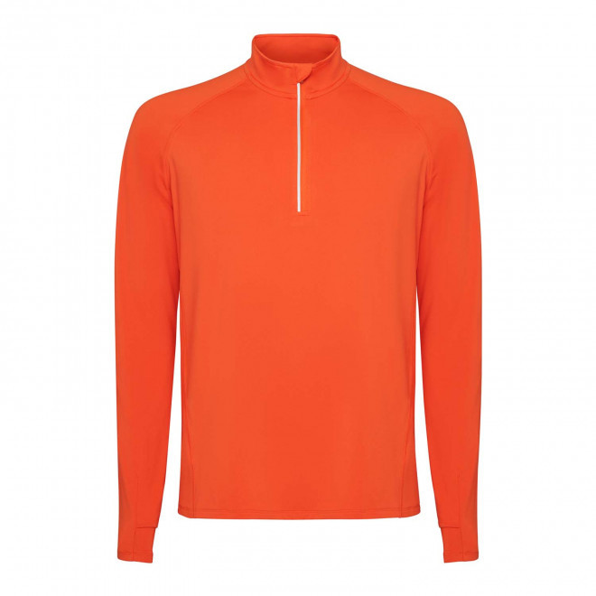 SWEAT DEMI-ZIP RESPIRANT HOMME PERSONNALISABLE 'ESTAMBUL' - orange