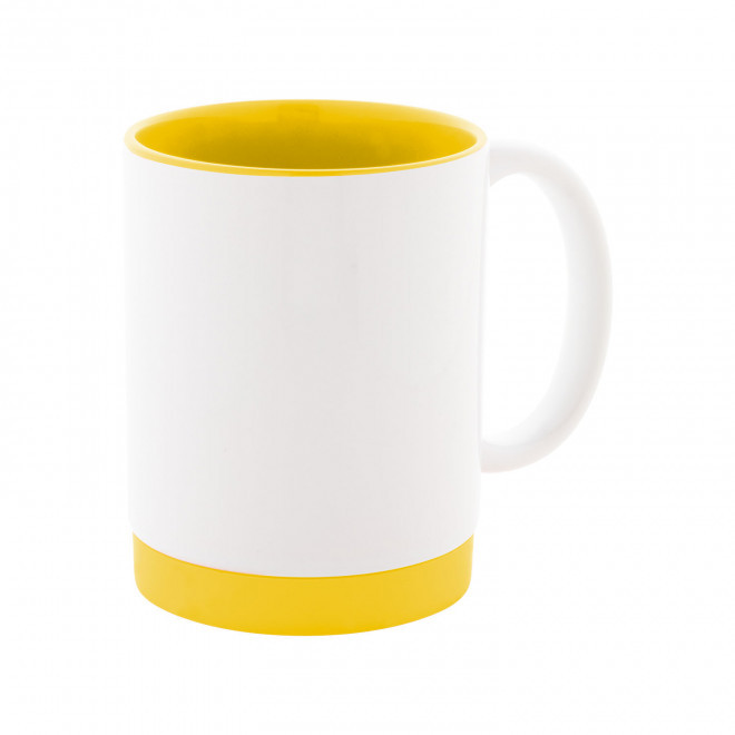 MUG CERAMIQUE 300 ML PERSONNALISABLE 'CLAUDIA' - jaune