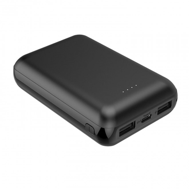 BATTERIE DE SECOURS PERSONNALISEE 10000 MAH 'CRONOS' - noir