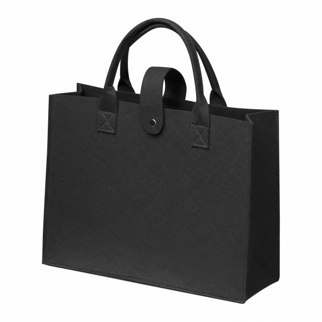 SAC PERSONNALISE EN FEUTRINE RPET 'CANDICE' - noir