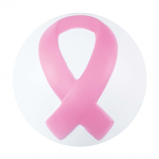 BALLE PERSONNALISEE ANTI STRESS RUBAN 'AYUDAS' - blanc