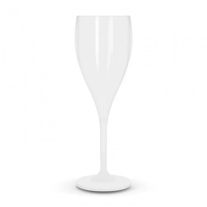 FLUTE A CHAMPAGNE TRITAN® PERSONNALISABLE MIF QUADRI 'SERULI' 16CL  - blanc