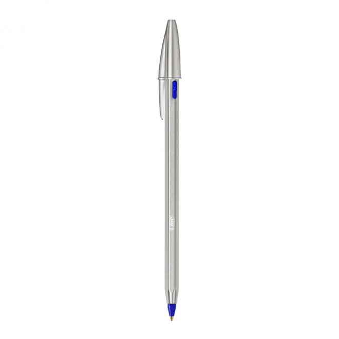 STYLO PERSONNALISÉ BIC® METAL CRYSTAL 'RE NEW' - argenté