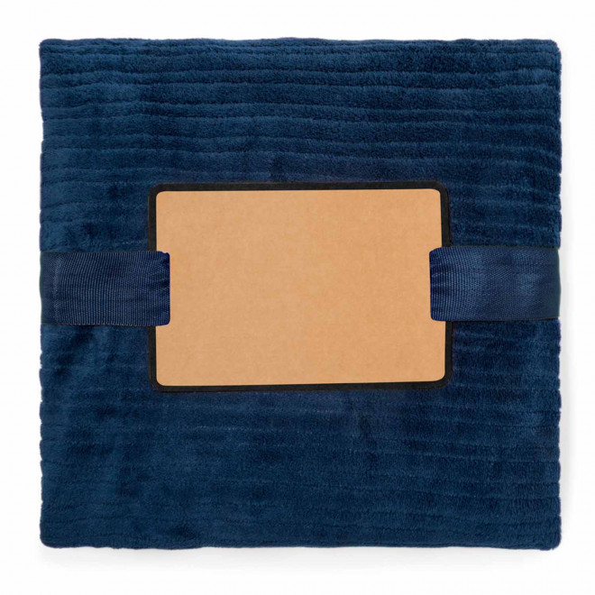 PLAID EN POLAIRE PERSONNALISE 'FAIRLIE' 240GR/M² - bleu marine