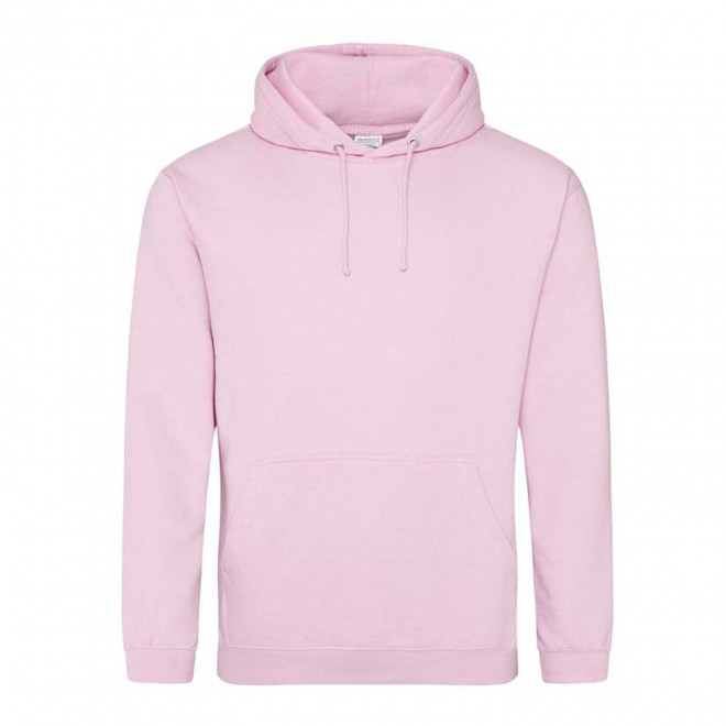 SWEAT-SHIRT PERSONNALISÉ À CAPUCHE MIXTE 'HOODIE' - baby pink