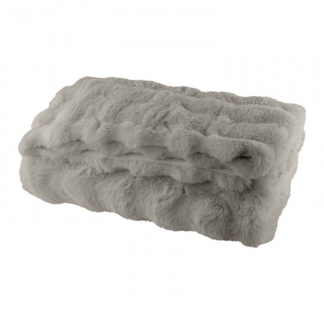 PLAID BI MATIERE PERSONNALISABLE 'BERROY' - gris