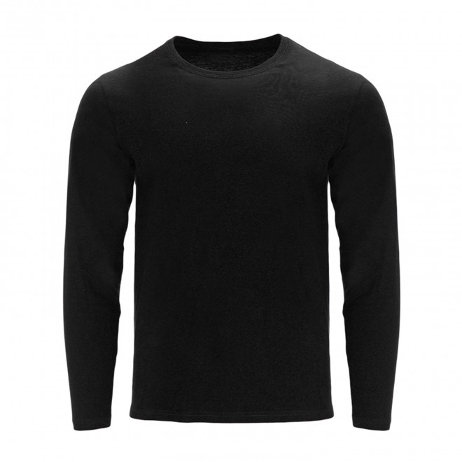 TEE-SHIRT MIXTE ML PERSONNALISABLE 'HAWKO' - noir