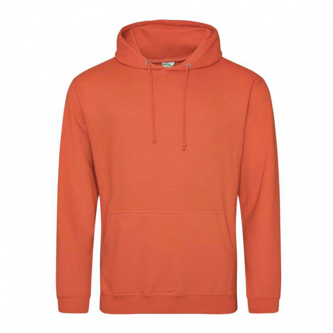 SWEAT-SHIRT PERSONNALISÉ À CAPUCHE MIXTE 'HOODIE' - burnt orange
