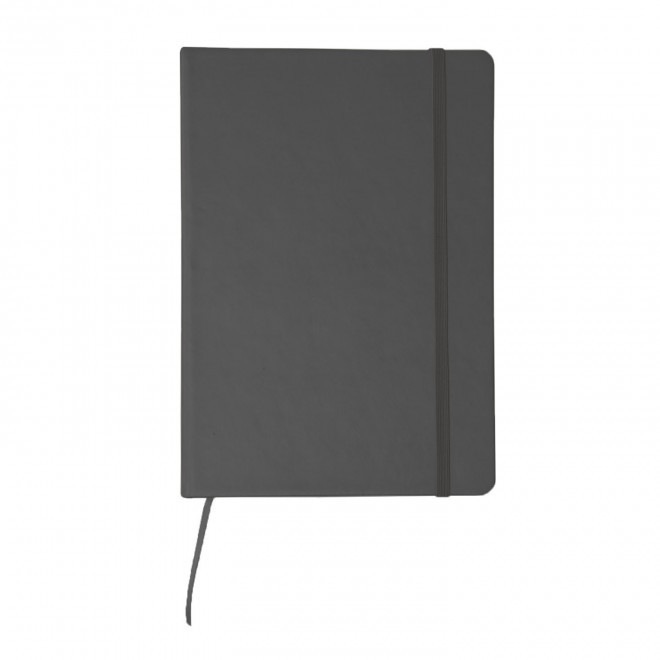CARNET A5 PERSONNALISABLE 'TOMASA' - gris foncé