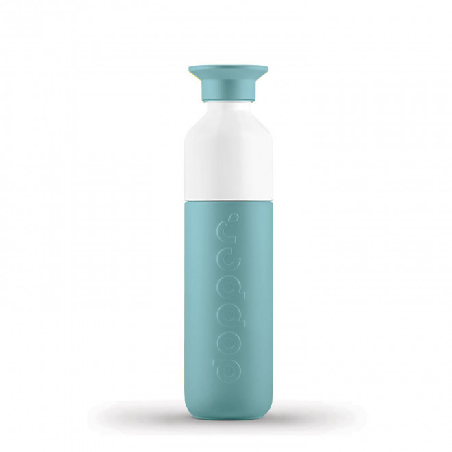 BOUTEILLE EN MÉTAL PERSONNALISÉE DOPPER® 350ML 'LOSTRI' - bleu clair