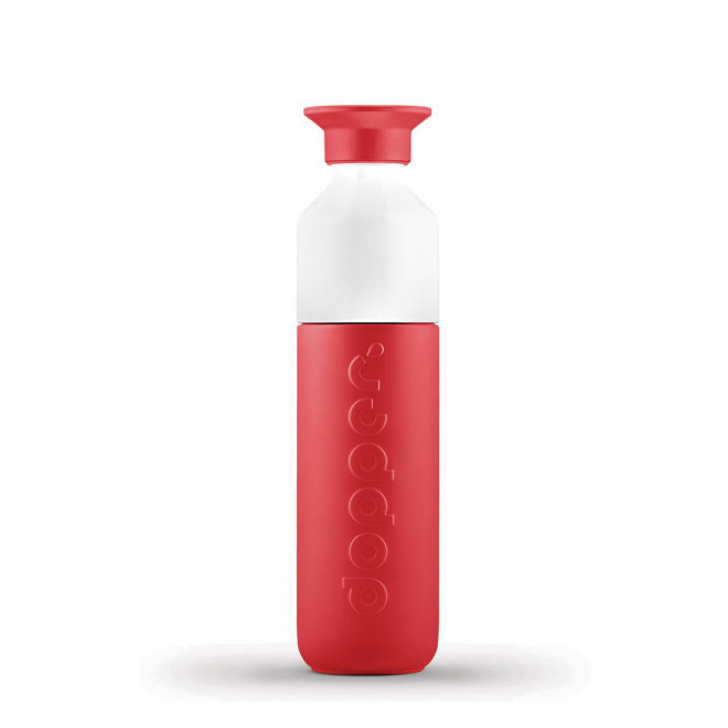 BOUTEILLE EN MÉTAL PERSONNALISÉE DOPPER® 350ML 'LOSTRI' - rouge