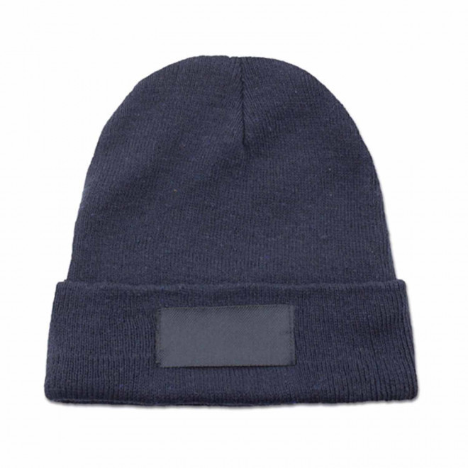 BONNET POLYESTER AVEC ETIQUETTE PERSONNALISABLE 'PENZO' - bleu marine