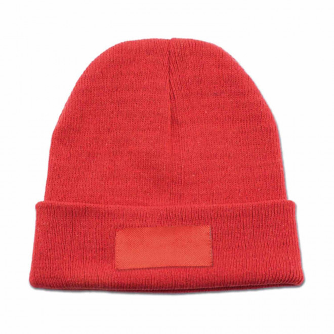 BONNET POLYESTER AVEC ETIQUETTE PERSONNALISABLE 'PENZO' - rouge
