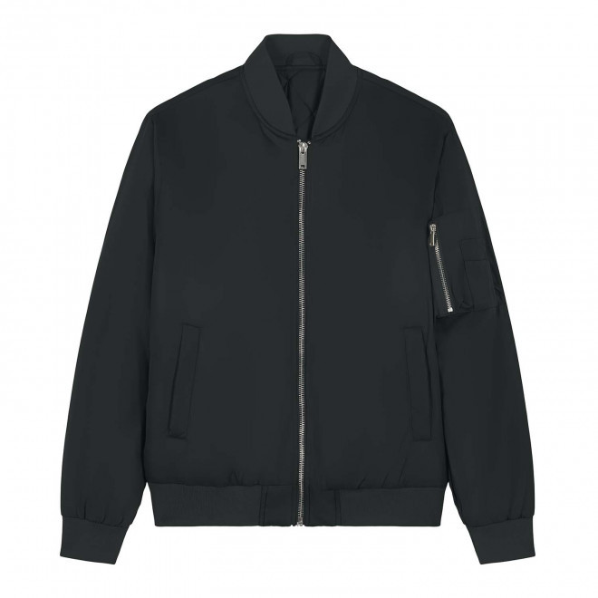VESTE BOMBER PERSONNALISEE UNISEXE 'BOMBER 2.0' - noir