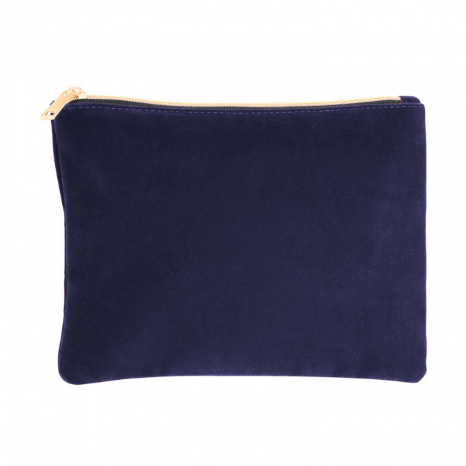 TROUSSE EN VELOURS PERSONNALISEE 'STARLETTA' - bleu